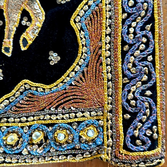 Vintage Burmese Kalaga Tapestry Crossbody Bag - Picture 8 of 13